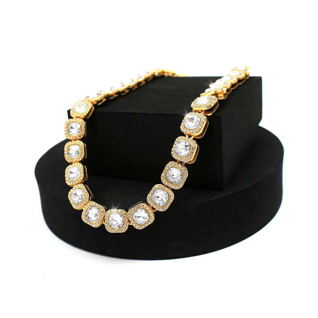 Hip Hop Rhinestone Cuban Chain