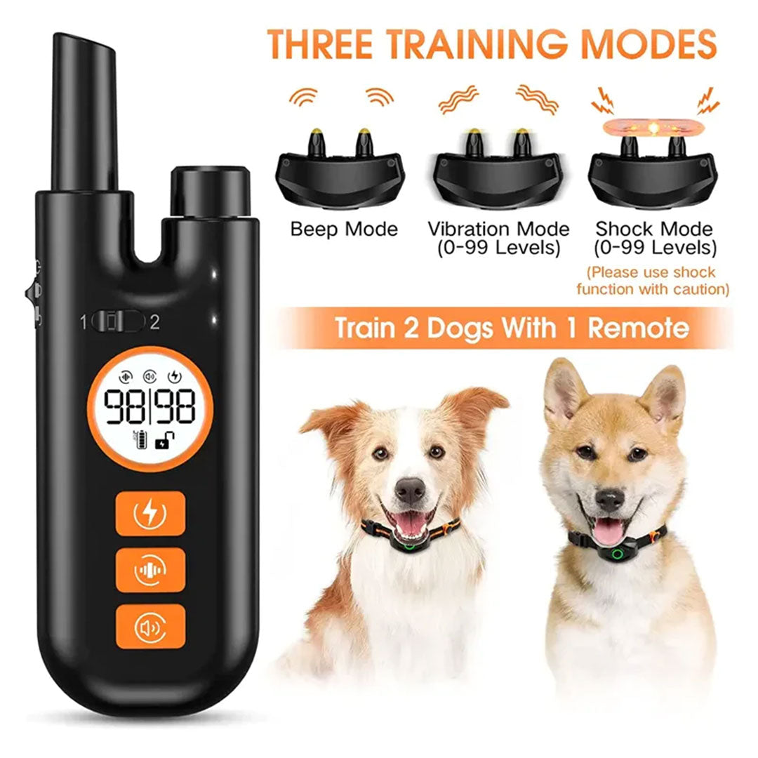 Advanced Remote Dog Training Collar - 800M Range, Rechargeable, and Multi-Mode Control
