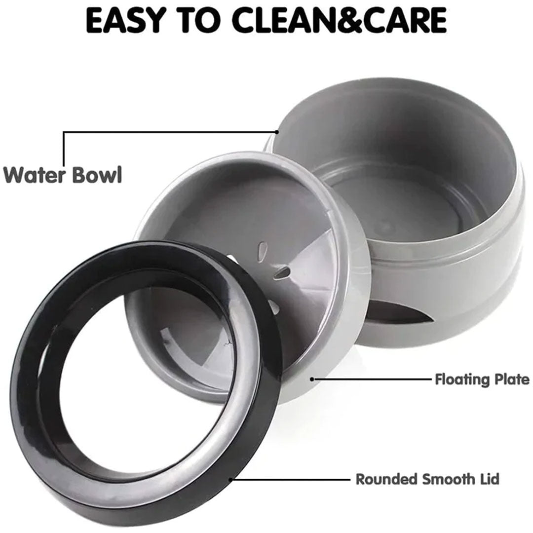 Portable No-Spill Travel Pet Bowl