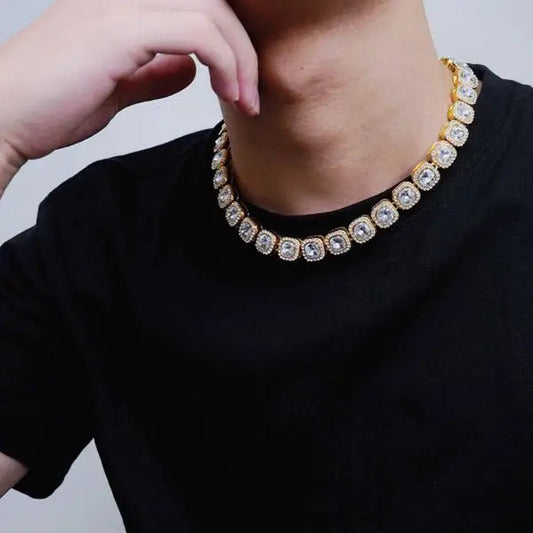 Hip Hop Rhinestone Cuban Chain